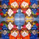 KAT-960 Cats - 3-ply - ppd - Two Can Art - CS